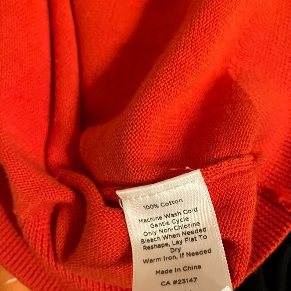 Talbots Red Cardigan Size Large - Picture 4 of 4